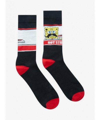 Sale Item SpongeBob SquarePants Hot Stuff Crew Socks $1.93 Merchandises