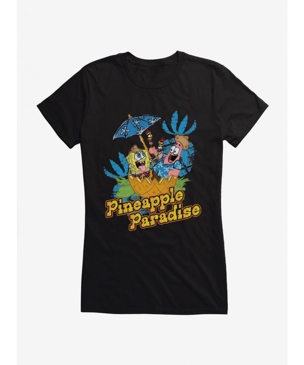 Crazy Deals SpongeBob SquarePants Pineapple Paradise Girls T-Shirt $8.57 T-Shirts