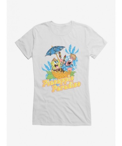 Crazy Deals SpongeBob SquarePants Pineapple Paradise Girls T-Shirt $8.57 T-Shirts