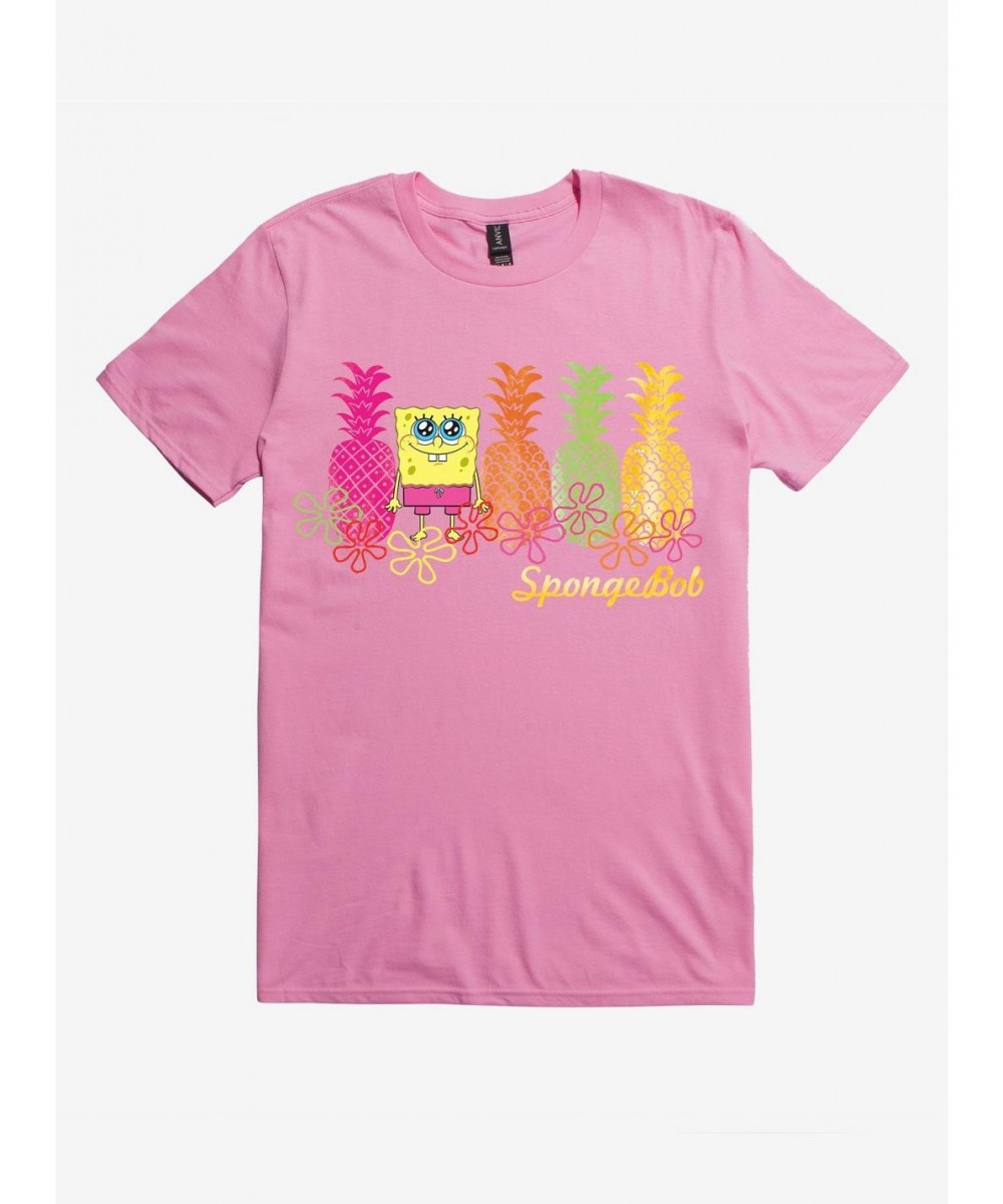 Limited-time Offer SpongeBob Pineapples T-Shirt $10.94 T-Shirts