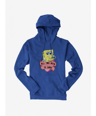 Value for Money SpongeBob SquarePants All You Need Is Love Heart Hoodie $17.24 Hoodies