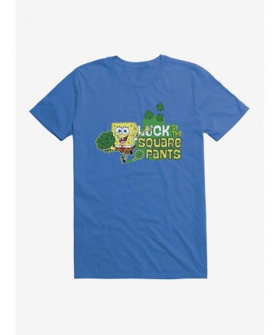 Seasonal Sale SpongeBob SquarePants Luck Of The Square Pants T-Shirt $9.56 T-Shirts