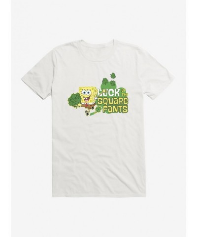 Seasonal Sale SpongeBob SquarePants Luck Of The Square Pants T-Shirt $9.56 T-Shirts