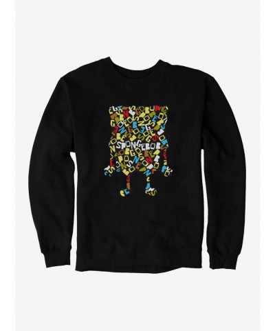 Trendy SpongeBob SquarePants Script Outline Sweatshirt $10.33 Sweatshirts