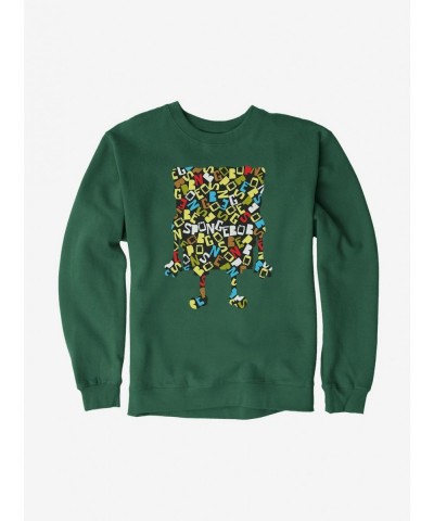 Trendy SpongeBob SquarePants Script Outline Sweatshirt $10.33 Sweatshirts