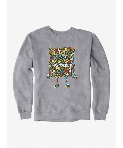 Trendy SpongeBob SquarePants Script Outline Sweatshirt $10.33 Sweatshirts