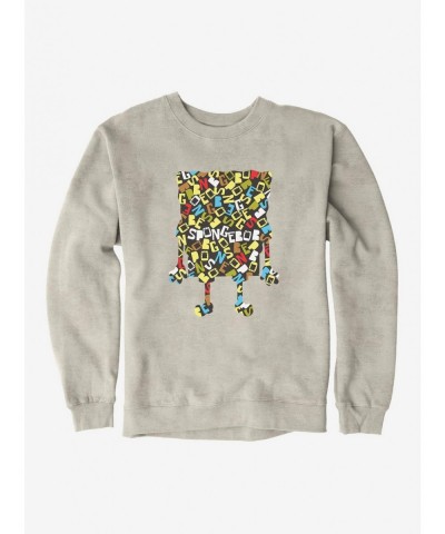 Trendy SpongeBob SquarePants Script Outline Sweatshirt $10.33 Sweatshirts