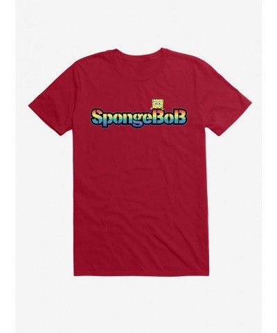 Pre-sale Discount Spongebob Squarepants Rainbow Logo T-Shirt $8.60 T-Shirts