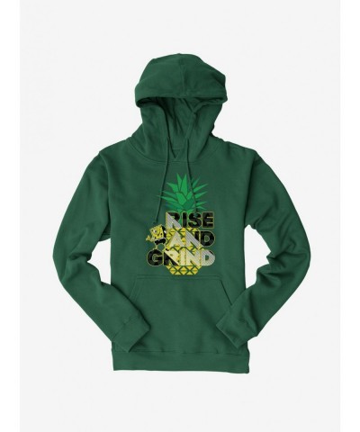 Unique SpongeBob SquarePants Rise And Grind Pineapple Hoodie $11.49 Hoodies