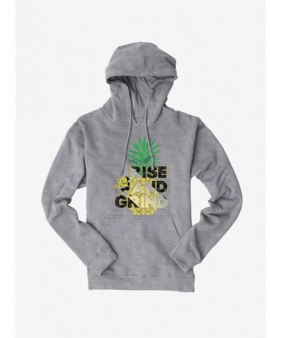 Unique SpongeBob SquarePants Rise And Grind Pineapple Hoodie $11.49 Hoodies