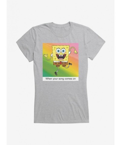 Huge Discount SpongeBob SquarePants Your Song Meme Girls T-Shirt $9.36 T-Shirts