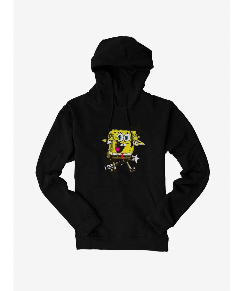 Cheap Sale SpongeBob SquarePants I See You Stars Hoodie $16.16 Hoodies