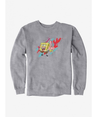 Crazy Deals SpongeBob SquarePants Fake Teeth SpongeBob Patrick Coral Sweatshirt $13.87 Sweatshirts