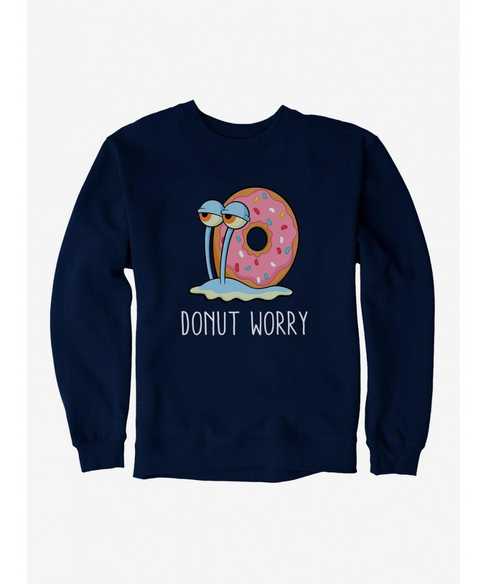 New Arrival SpongeBob SquarePants Gary Donut Worry Sweatshirt $12.40 Sweatshirts