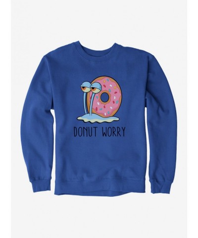 New Arrival SpongeBob SquarePants Gary Donut Worry Sweatshirt $12.40 Sweatshirts