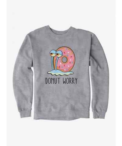 New Arrival SpongeBob SquarePants Gary Donut Worry Sweatshirt $12.40 Sweatshirts