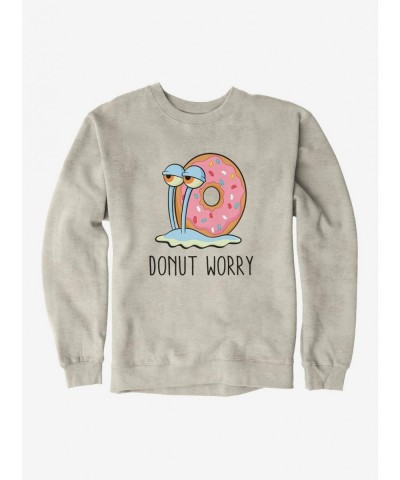 New Arrival SpongeBob SquarePants Gary Donut Worry Sweatshirt $12.40 Sweatshirts