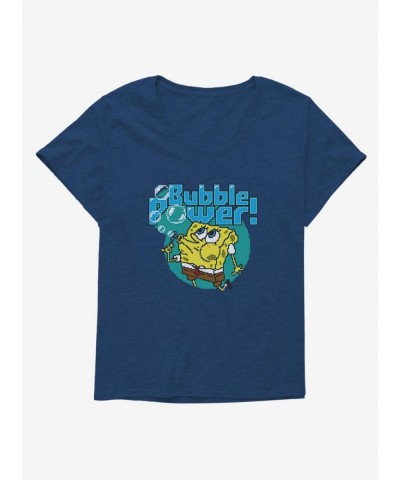 Big Sale SpongeBob SquarePants Bubble Power Girls T-Shirt Plus Size $11.72 T-Shirts