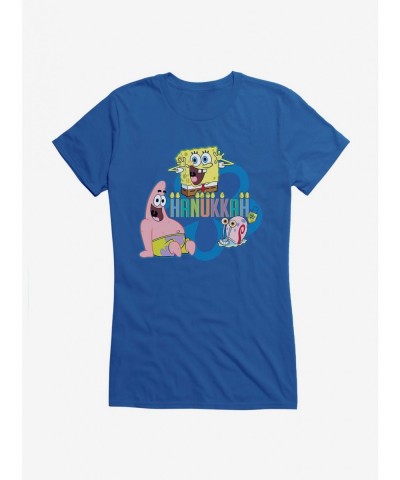 Sale Item SpongeBob SquarePants Hanukkah Trio Girls T-Shirt $7.37 T-Shirts