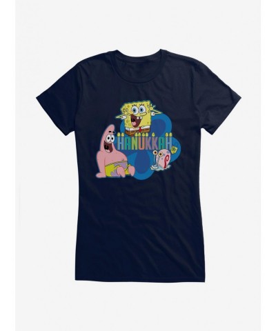 Sale Item SpongeBob SquarePants Hanukkah Trio Girls T-Shirt $7.37 T-Shirts