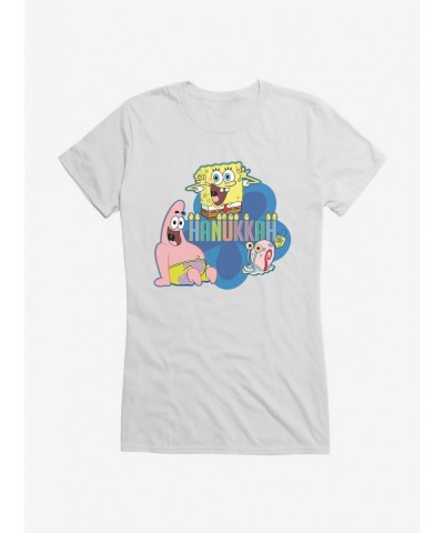 Sale Item SpongeBob SquarePants Hanukkah Trio Girls T-Shirt $7.37 T-Shirts