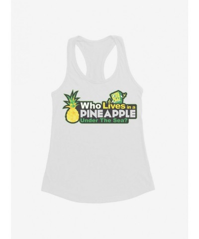 Huge Discount SpongeBob SquarePants Lives In A Pineapple Under The Sea Girls Tank $6.97 Tanks