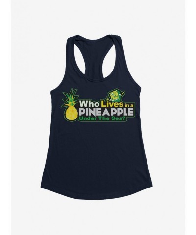 Huge Discount SpongeBob SquarePants Lives In A Pineapple Under The Sea Girls Tank $6.97 Tanks