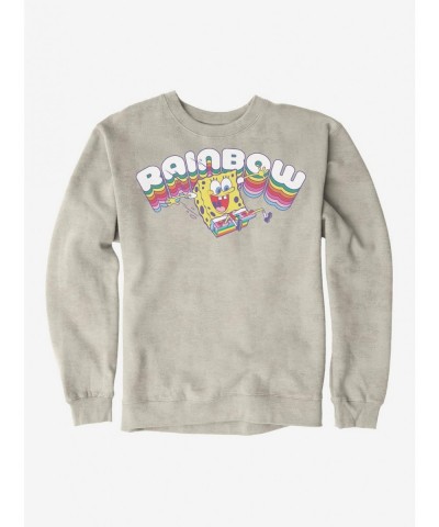 Value for Money SpongeBob SquarePants Rainbow Sweatshirt $11.51 Sweatshirts