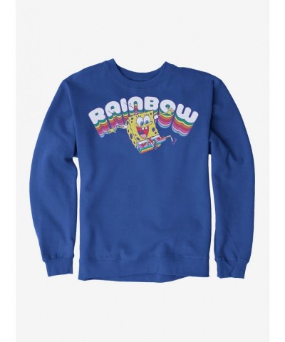 Value for Money SpongeBob SquarePants Rainbow Sweatshirt $11.51 Sweatshirts