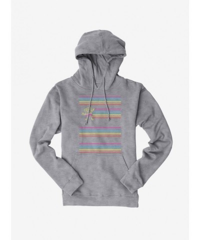 High Quality SpongeBob SquarePants Neon Rainbow Lines Hoodie $17.60 Hoodies