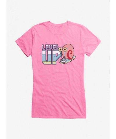 Huge Discount SpongeBob SquarePants Level Up Gary Girls T-Shirt $8.76 T-Shirts