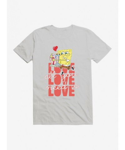 Unique SpongeBob SquarePants All You Need Is Love T-Shirt $8.22 T-Shirts