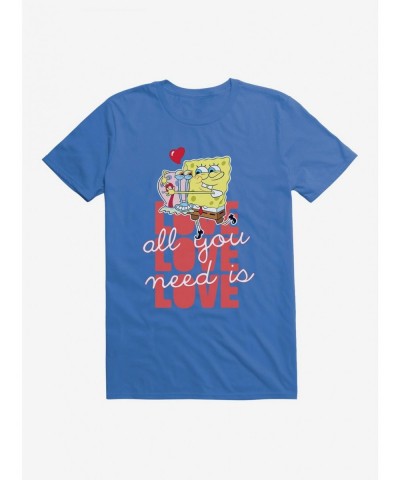 Unique SpongeBob SquarePants All You Need Is Love T-Shirt $8.22 T-Shirts