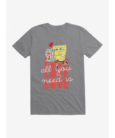 Unique SpongeBob SquarePants All You Need Is Love T-Shirt $8.22 T-Shirts