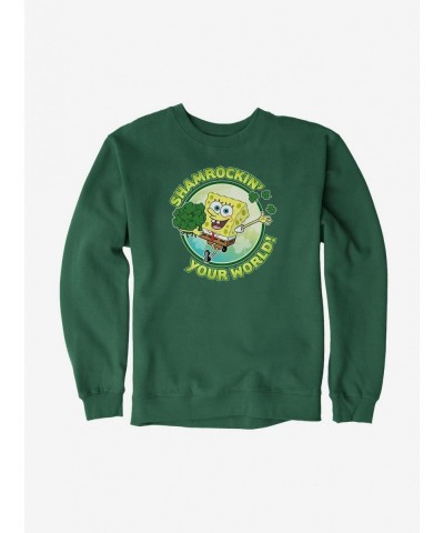 Sale Item SpongeBob SquarePants Shamrockin Your World Sweatshirt $12.40 Sweatshirts