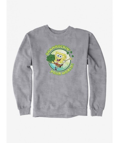 Sale Item SpongeBob SquarePants Shamrockin Your World Sweatshirt $12.40 Sweatshirts