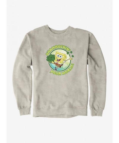 Sale Item SpongeBob SquarePants Shamrockin Your World Sweatshirt $12.40 Sweatshirts