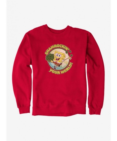 Sale Item SpongeBob SquarePants Shamrockin Your World Sweatshirt $12.40 Sweatshirts