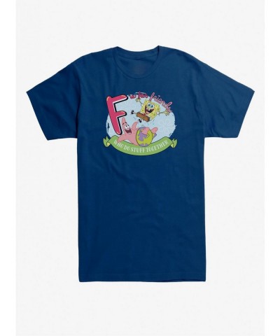 Pre-sale Discount Spongebob Squarepants F Is For Friends T-Shirt $9.18 T-Shirts