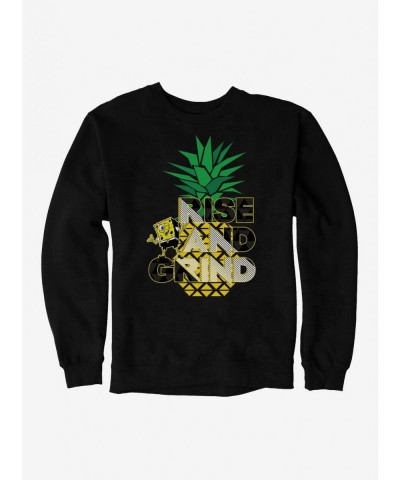 Flash Deal SpongeBob SquarePants Rise And Grind Pineapple Sweatshirt $10.33 Sweatshirts