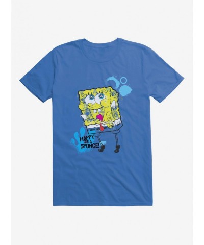 Huge Discount SpongeBob SquarePants Happy As A Sponge T-Shirt $7.65 T-Shirts