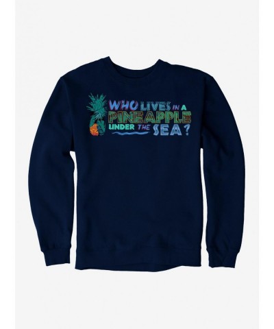 Flash Sale SpongeBob SquarePants Pineapple Under The Sea Sweatshirt $10.33 Sweatshirts