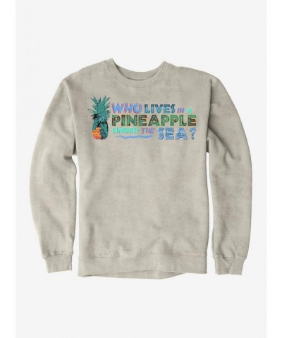 Flash Sale SpongeBob SquarePants Pineapple Under The Sea Sweatshirt $10.33 Sweatshirts