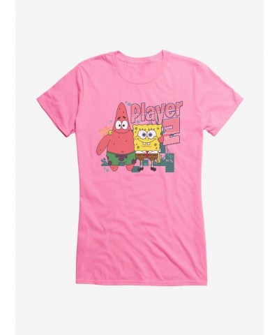 New Arrival SpongeBob SquarePants Player 2 Duo Girls T-Shirt $6.18 T-Shirts