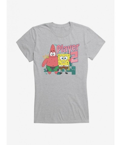 New Arrival SpongeBob SquarePants Player 2 Duo Girls T-Shirt $6.18 T-Shirts