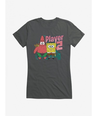 New Arrival SpongeBob SquarePants Player 2 Duo Girls T-Shirt $6.18 T-Shirts