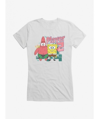 New Arrival SpongeBob SquarePants Player 2 Duo Girls T-Shirt $6.18 T-Shirts