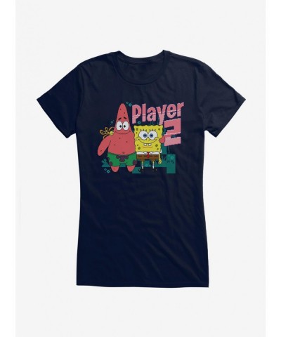 New Arrival SpongeBob SquarePants Player 2 Duo Girls T-Shirt $6.18 T-Shirts