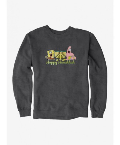 Big Sale SpongeBob SquarePants Happy Hanukkah Duo Sweatshirt $12.40 Sweatshirts