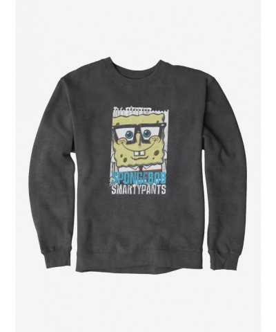 Discount SpongeBob SquarePants SpongeBob SmartyPants Heather Grey Sweatshirt $10.92 Sweatshirts